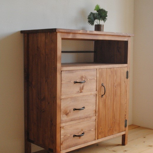 アンティーク風 キャビネットチェスト 70㎝幅 チェスト・キャビネット