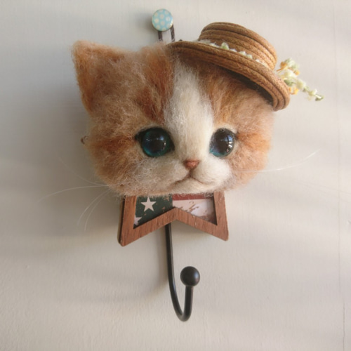 ☆むむ☆プロフィール☆ 】 羊毛フェルト 猫 キーホルダー ☆むむ