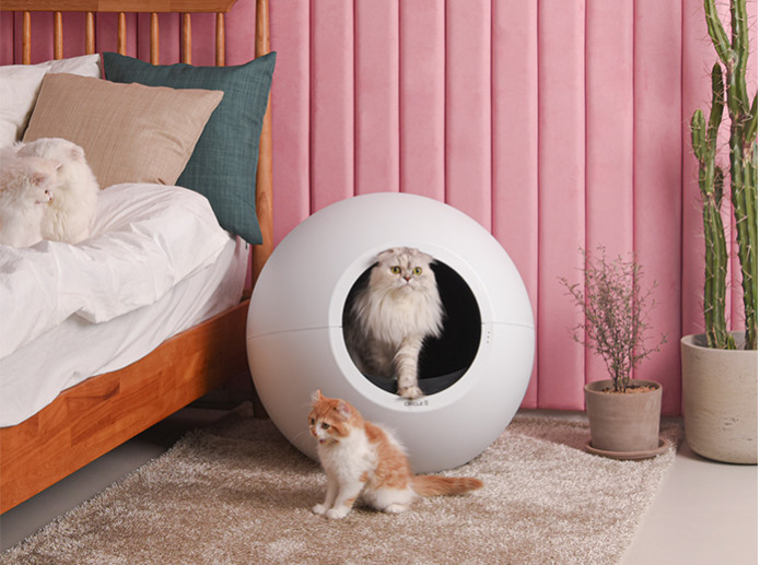 Circle Zero｜猫砂を入れるだけでOKの全自動クリーニング猫トイレ