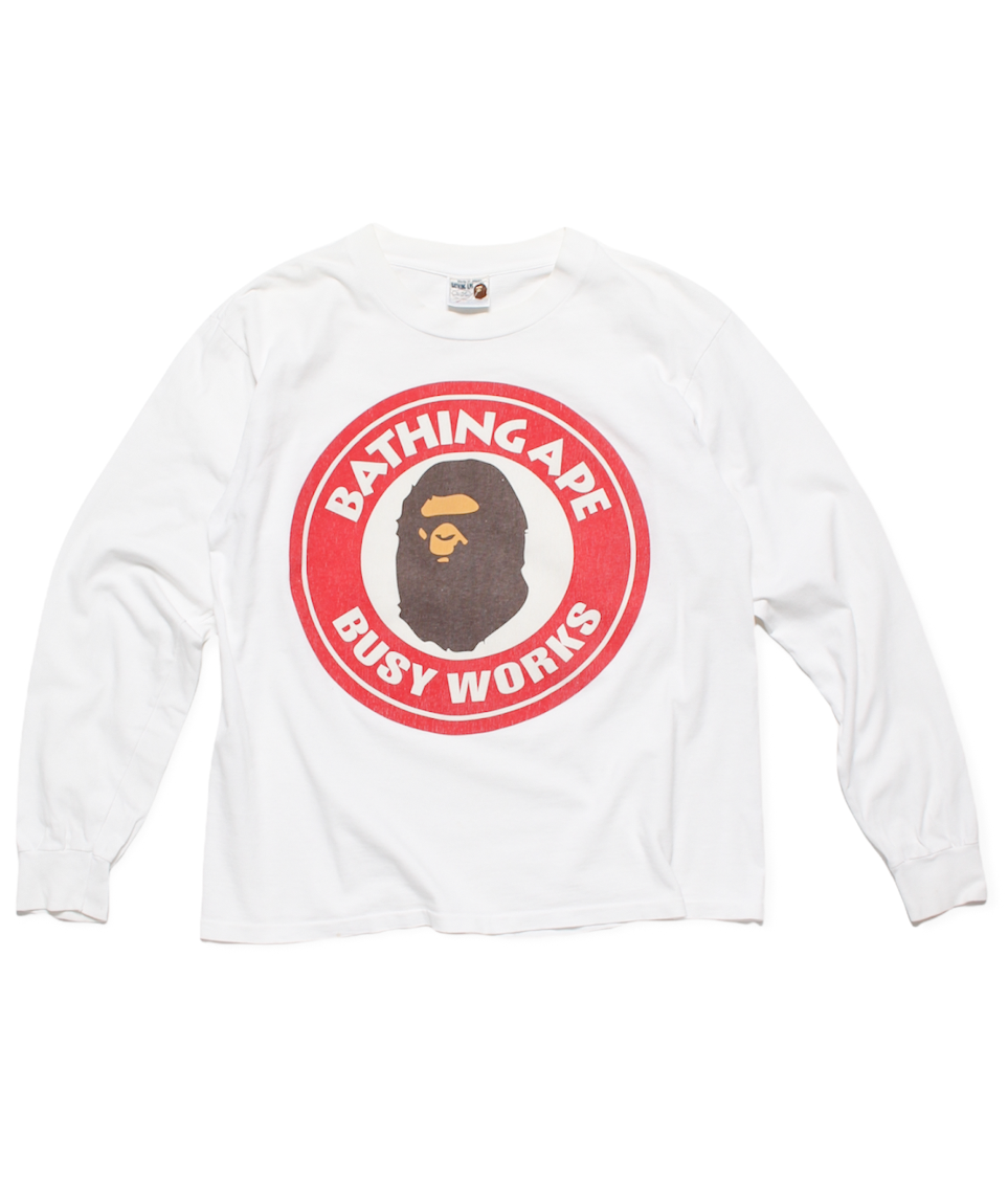 BATHING APE] BUSY WORKS LONG-SLEEVE 90s – C30 - BOW WOW, RECOGNIZE