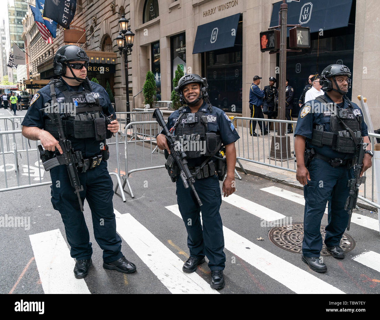 New York, United States. 02nd June, 2019. Members of NYPD