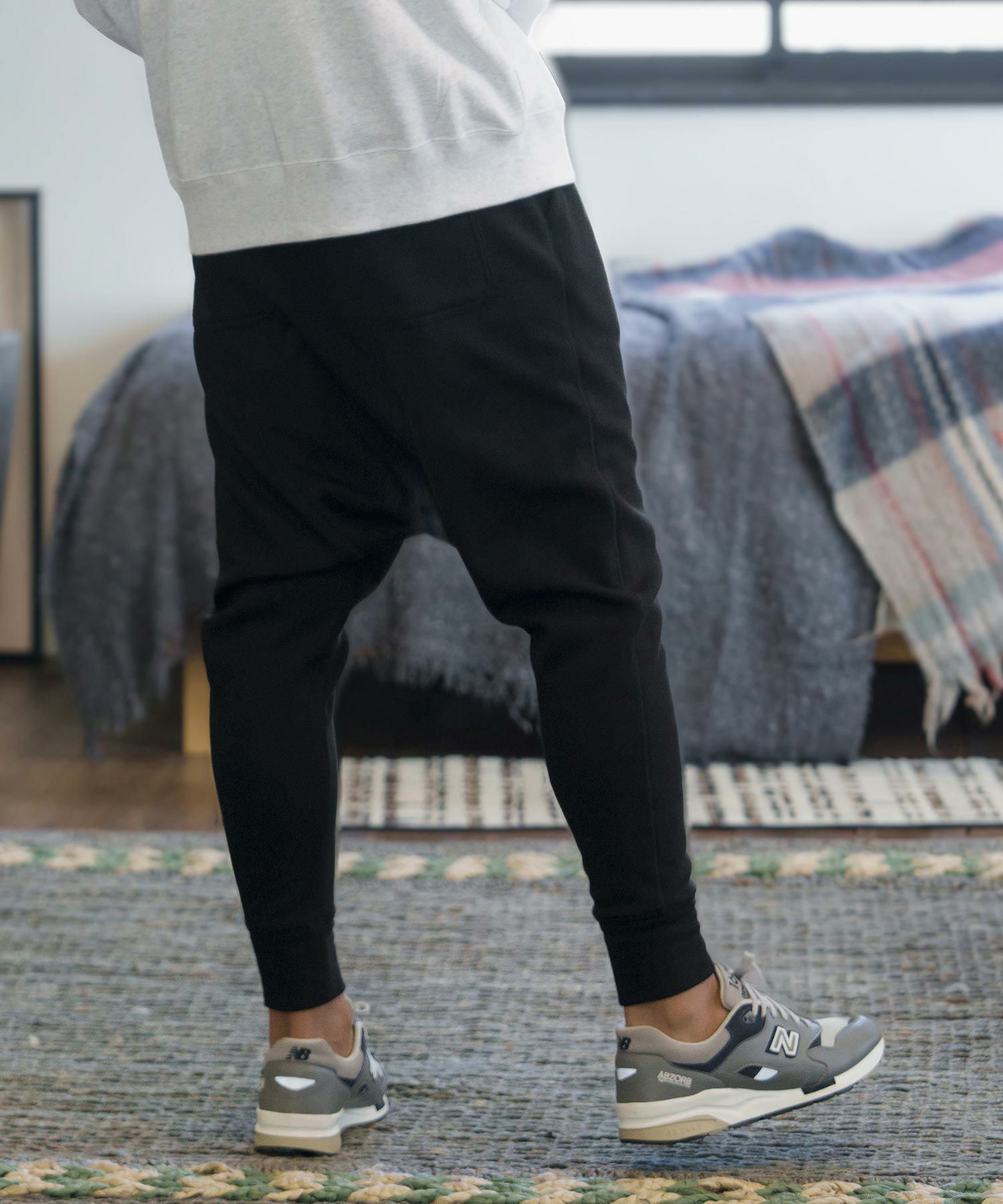 Cambio カンビオ サルエルスキニーパンツ ブラック ストレッチ L