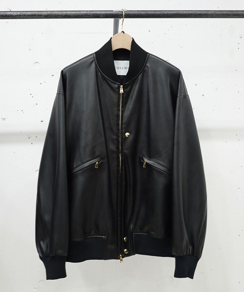50%OFF【CULLNI(クルニ)】Faux Leather MA-1 ジャケット(25-AW-017B