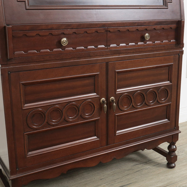 メープル不二屋 ガラス扉 キャビネット メープル不二家 マホガニー