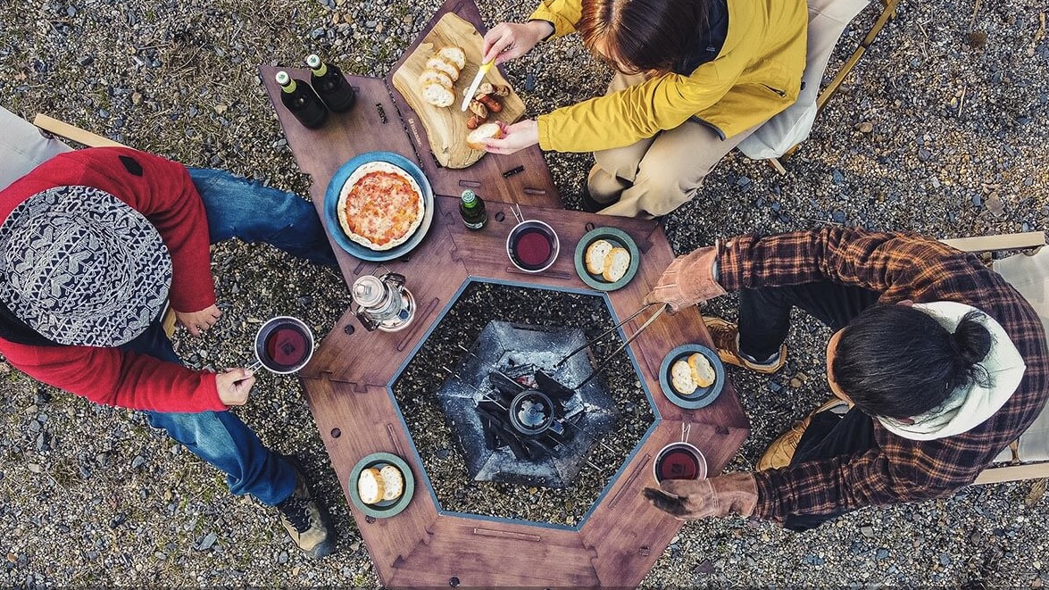 ハイランダー ヘキサゴンテーブルセット ヘキサゴンテーブル DANRAN