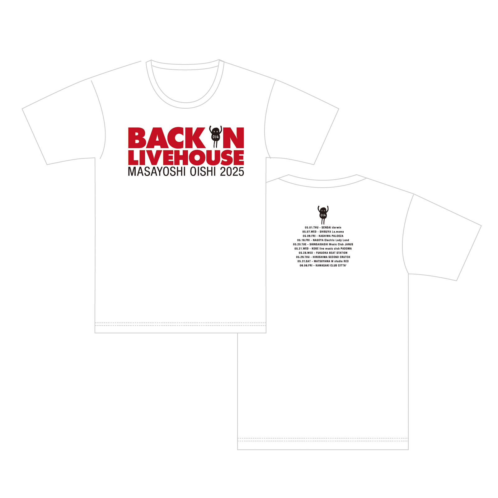 オーバーサイズTシャツ（CLUB014限定！オーイシマサヨシ デビュー10