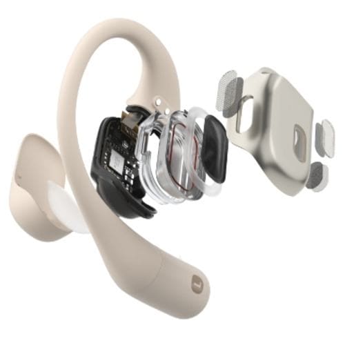 ショックス ワイヤレス イヤホン 左右分離 IP54 最大7時間 USB-C