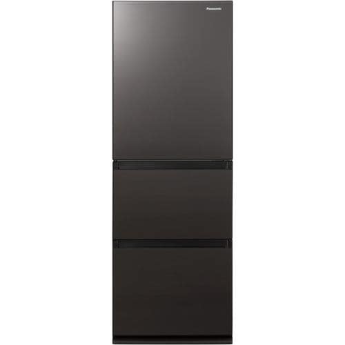 パナソニック NR-C344GC-T 3ドア冷蔵庫 335L ダークブラウン NRC344GCT