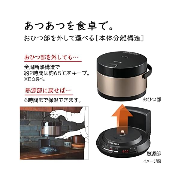 ブラウン炊飯器 2合炊き RZ-TS202 HITACHI IH炊飯器 日立 炊飯器 IH