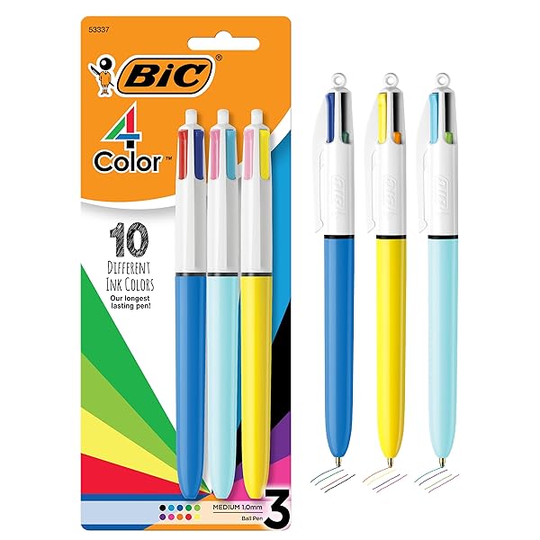 ヤマダモール | BIC 4色 オリジナル ファッション ノック式ボールペン