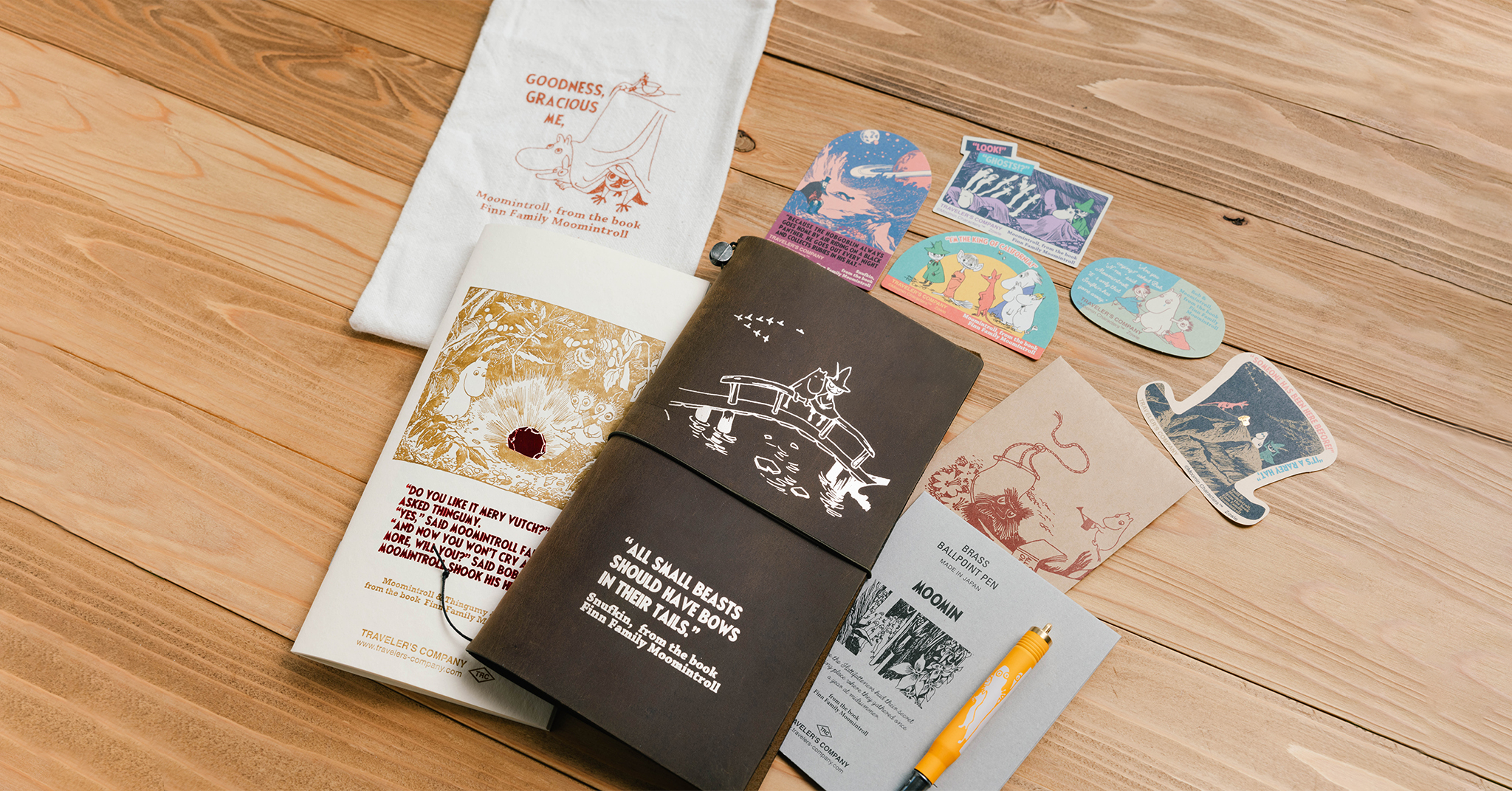 MOOMIN SHOP ONLINE】TRAVELER'S COMPANY トラベラーズノートセット