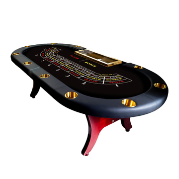 新品未使用 LEDポーカーテーブル WPTレッドデザイン カジノテーブル