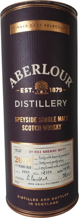 BUY] Aberlour 17 Year Old (Datted 2002, Bottled 2020) 1st Fill
