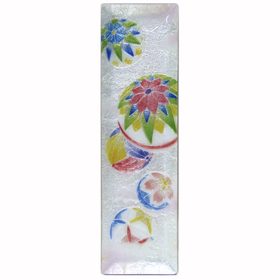 彩釉七宝笹民謡傘形皿 彩釉七宝笹民謡傘形皿