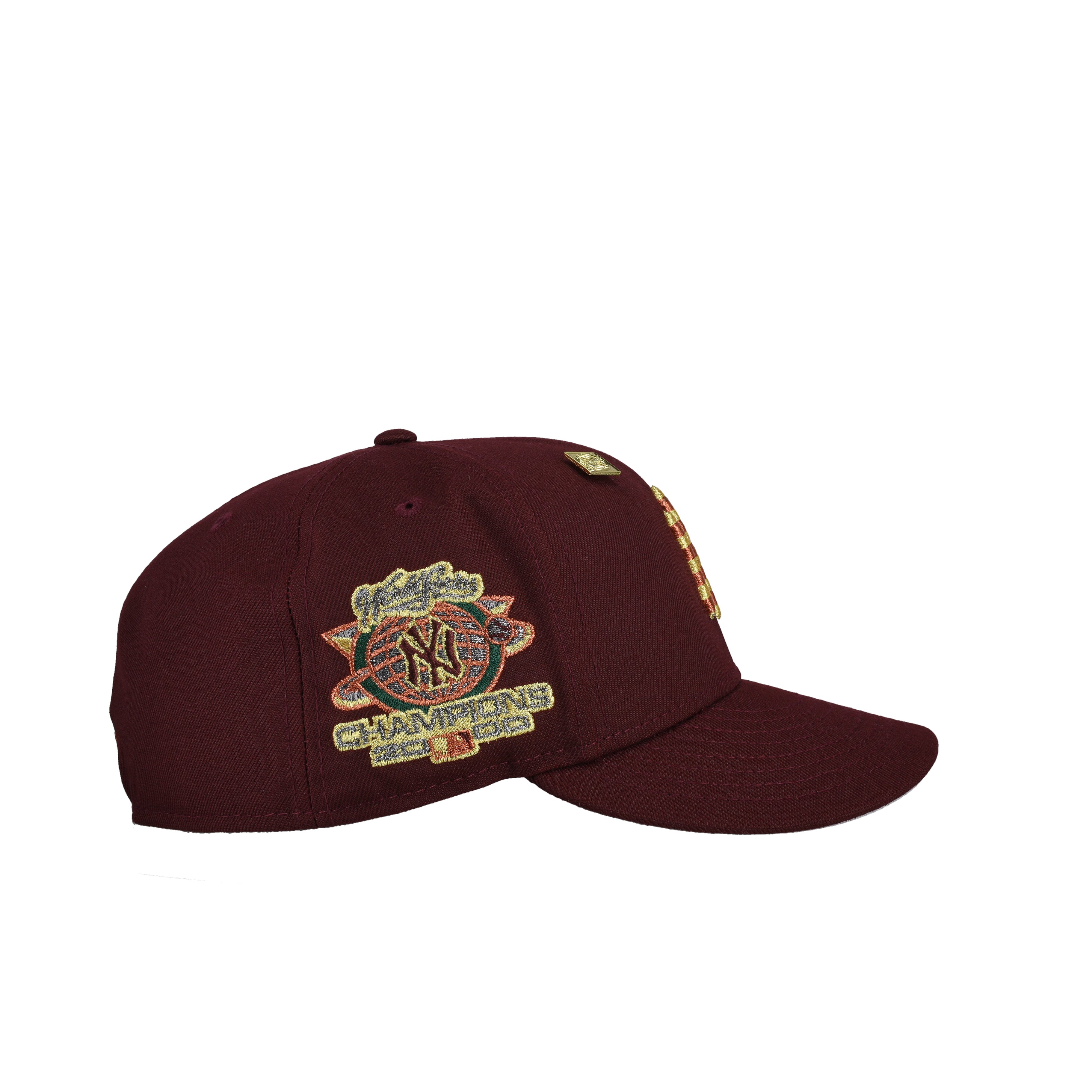 New York Yankees 2000 World Series Champions Burgundy Metallic
