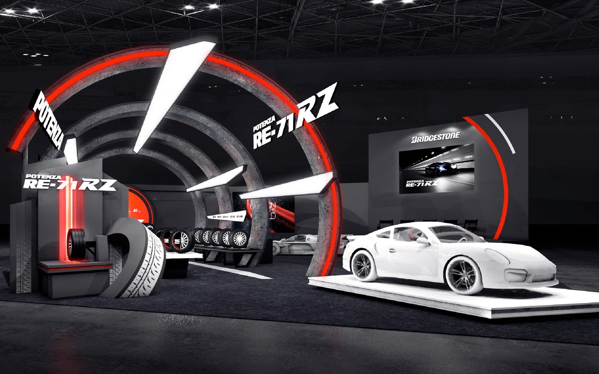 ブリヂストン、新商品「ポテンザRE-71RZ」や装着デモカーなど東京