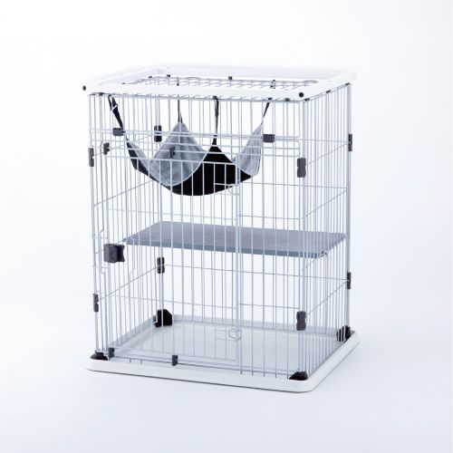 タンスのゲン 猫ケージ 2段 幅69×奥行48×高さ106cm (87054) Amazon.co