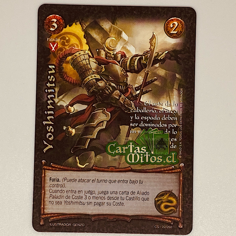 22/260 Yoshimitsu - Mitos Y Leyendas - Código Samurai - Cartas Mitos