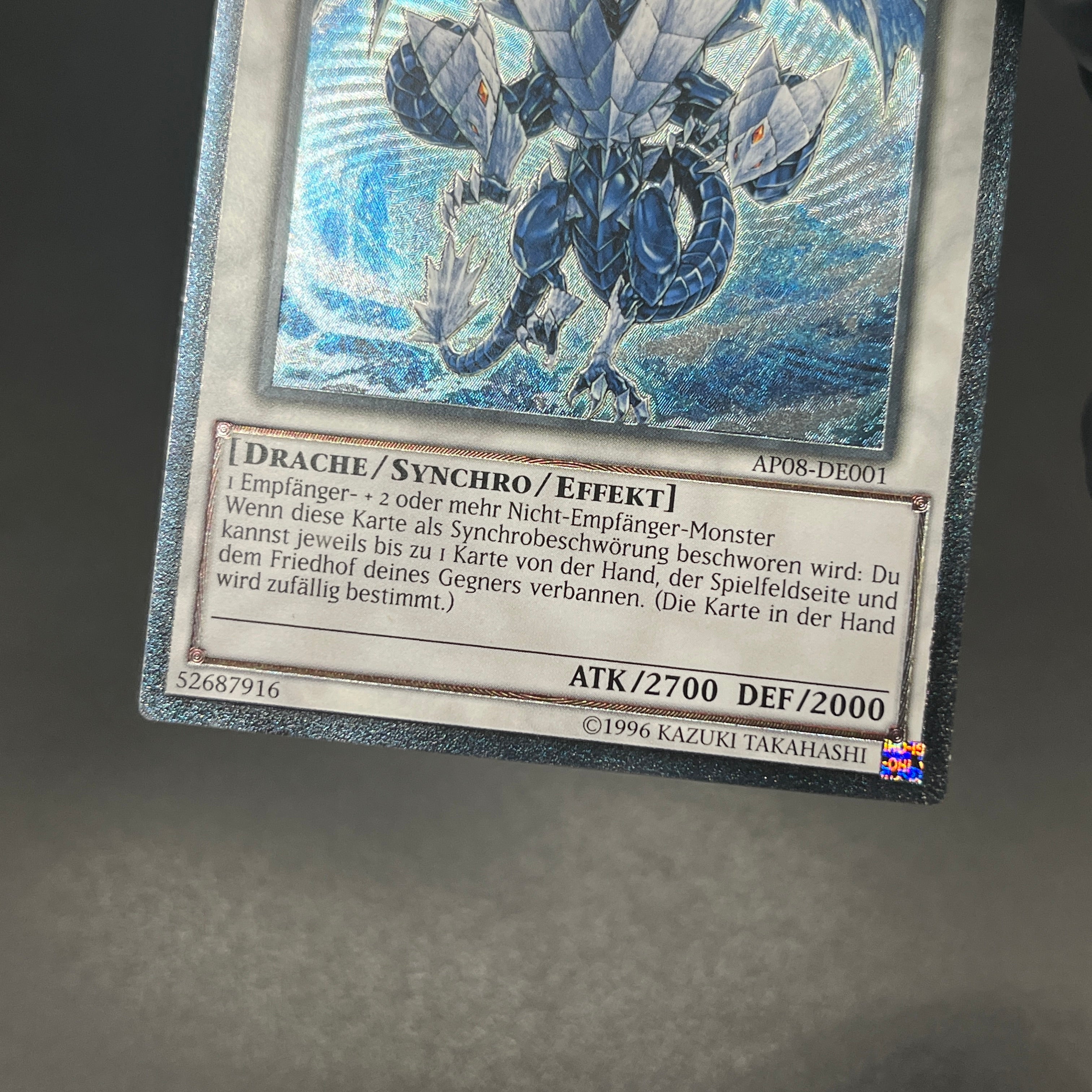 遊戯王 英語 EU版 氷結界の龍トリシューラ レリーフ 遊戯王 氷結界の龍