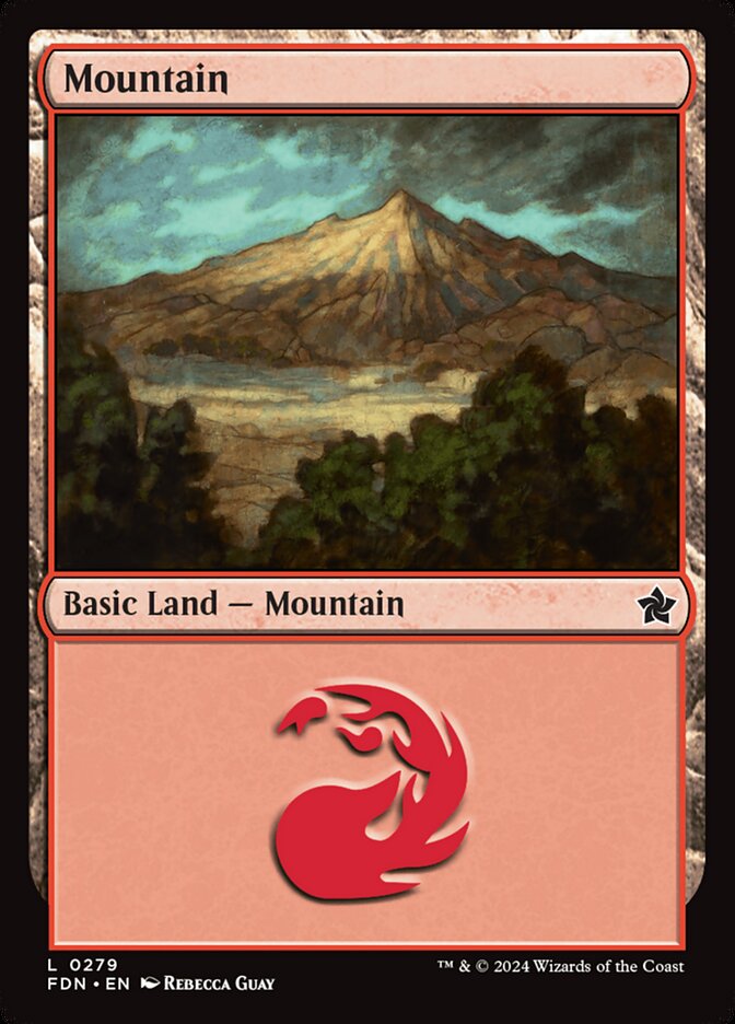 Mountain · Foundations (FDN) #279 · Scryfall Magic: The Gathering