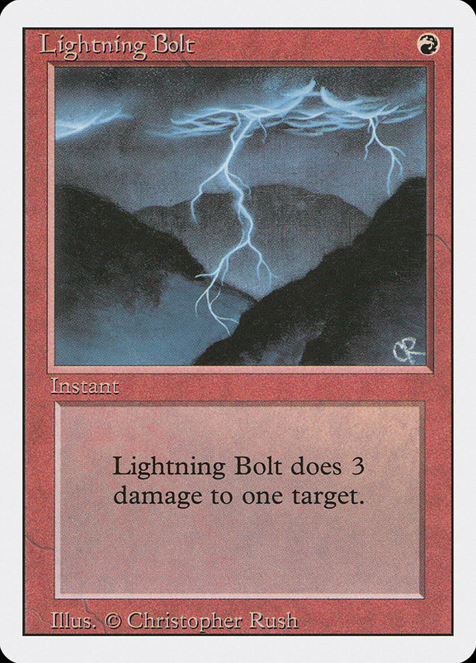 Lightning Bolt · Revised Edition (3ED) #162 · Scryfall Magic: The