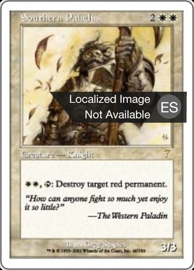 Paladín del sur (Southern Paladin) · Seventh Edition (7ED) #46