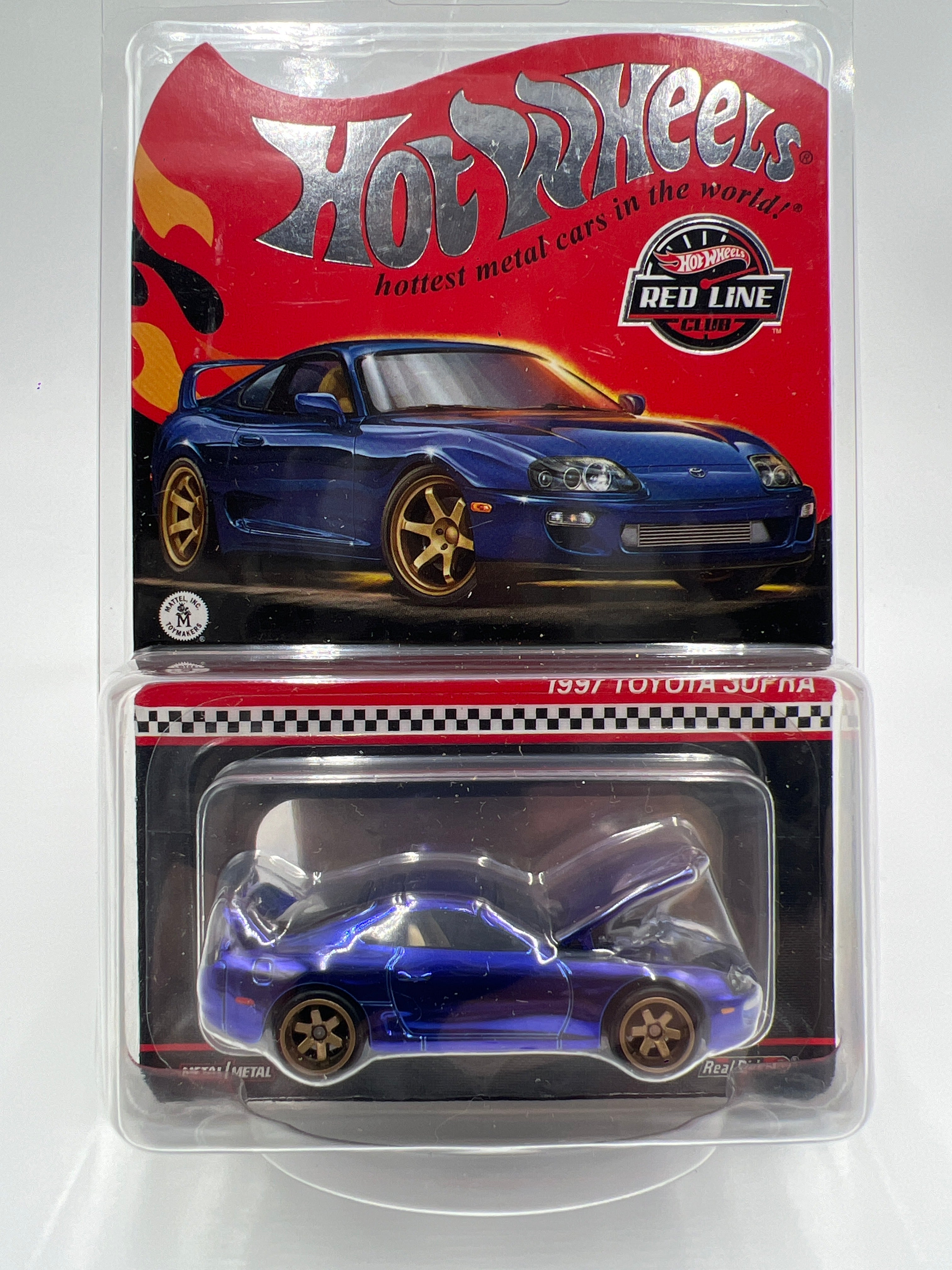 2024 Hot Wheels RLC 1997 Toyota Supra Blue W/Protector Loose