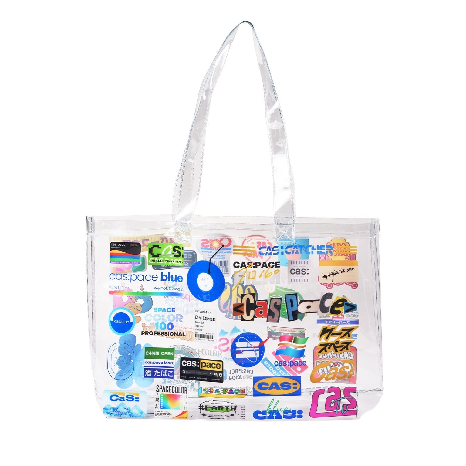 cas:pace home 24A/W ロゴ入りクリアトートバッグ