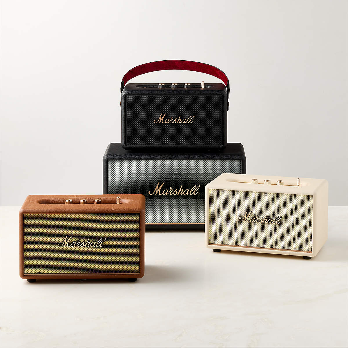 Marshall Stanmore III Black Vintage Bluetooth Speaker + Reviews | CB2