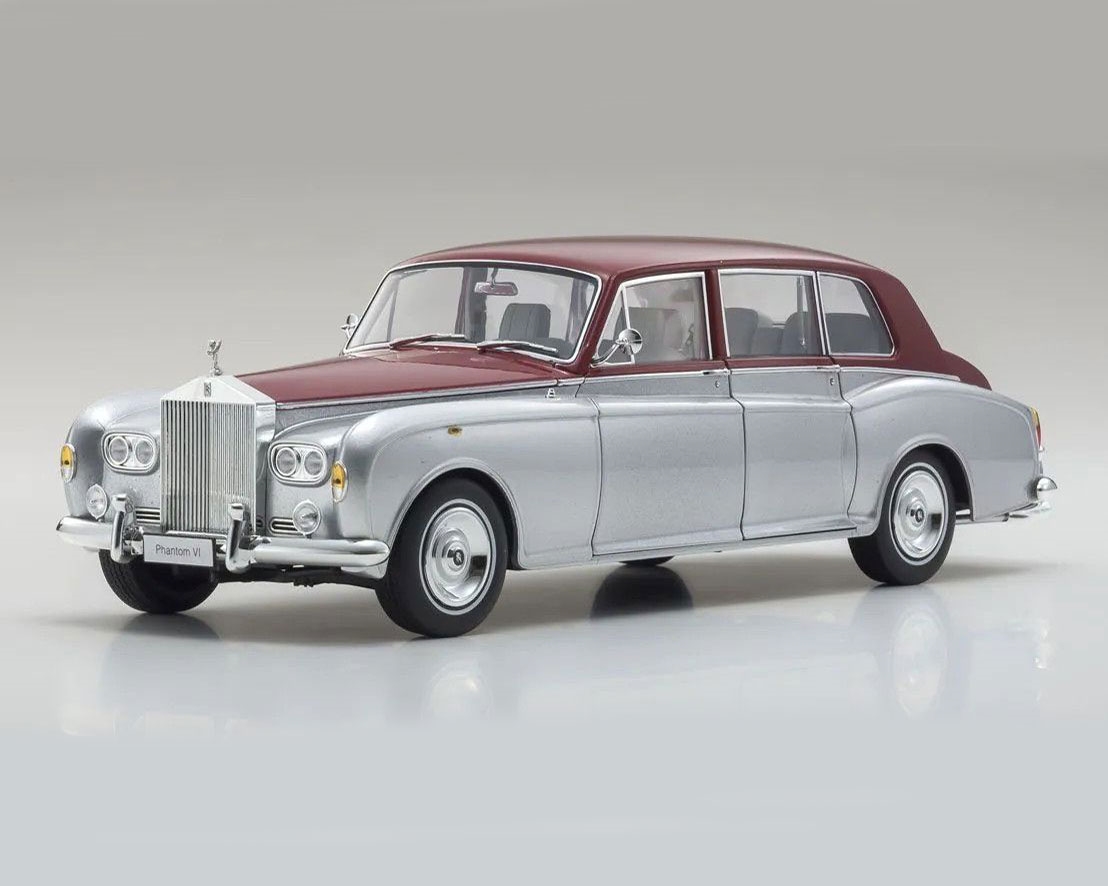 KYOSHO ORIGINAL 1/18scale Rolls Royce Phantom VI (Silver / Red