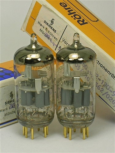 Siemens E88CC Grey Shields 真空管 2本セット1961 Siemens E88CC Grey