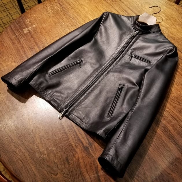 専用極美品 CINQUANTA / スタンドカラー シングルライダースジャケット