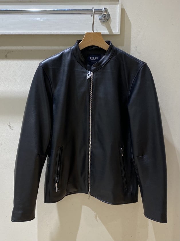 BEAMS HEART】ビームスハート羊革 シングルライダースジャケット M