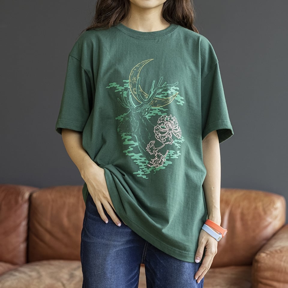 ヨルシカ ビームス beams シカとツキとサルスベリ スウェット パーカー