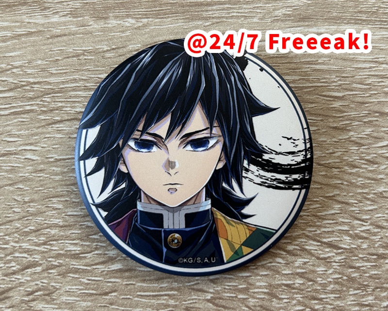 鬼滅の刃 柱展キービジュアル缶バッジセット 冨岡義勇×7セット