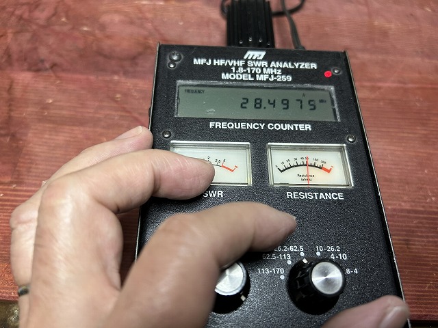 ◼︎動作確認 MFJ-269 1.8 ～ 470MHz アンテナ アナライザ ◼︎動作