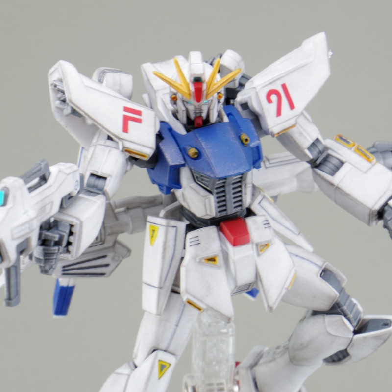 完成】HGUC 1/144 ガンダムF91 (機動戦士ガンダムF91) 製作レビュー