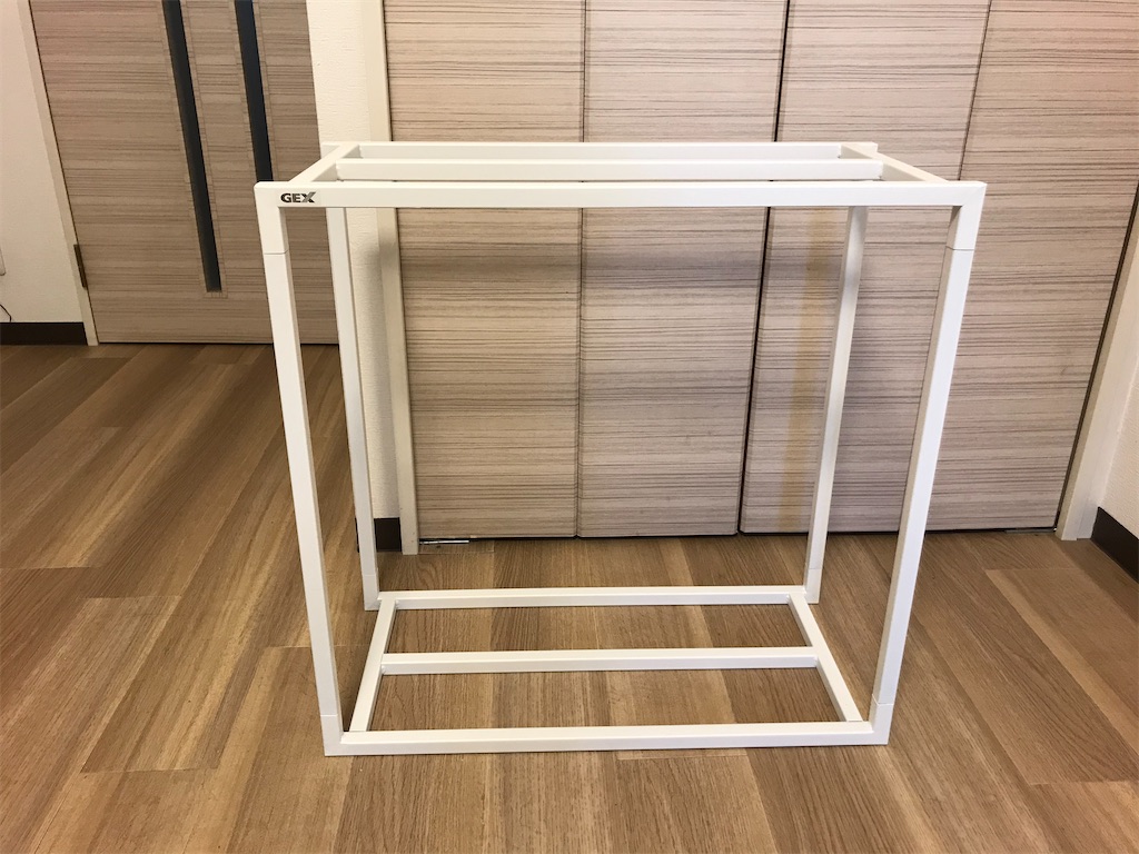 GEX アクアラック スチールスタンド60cm 2段台 組立式水槽台