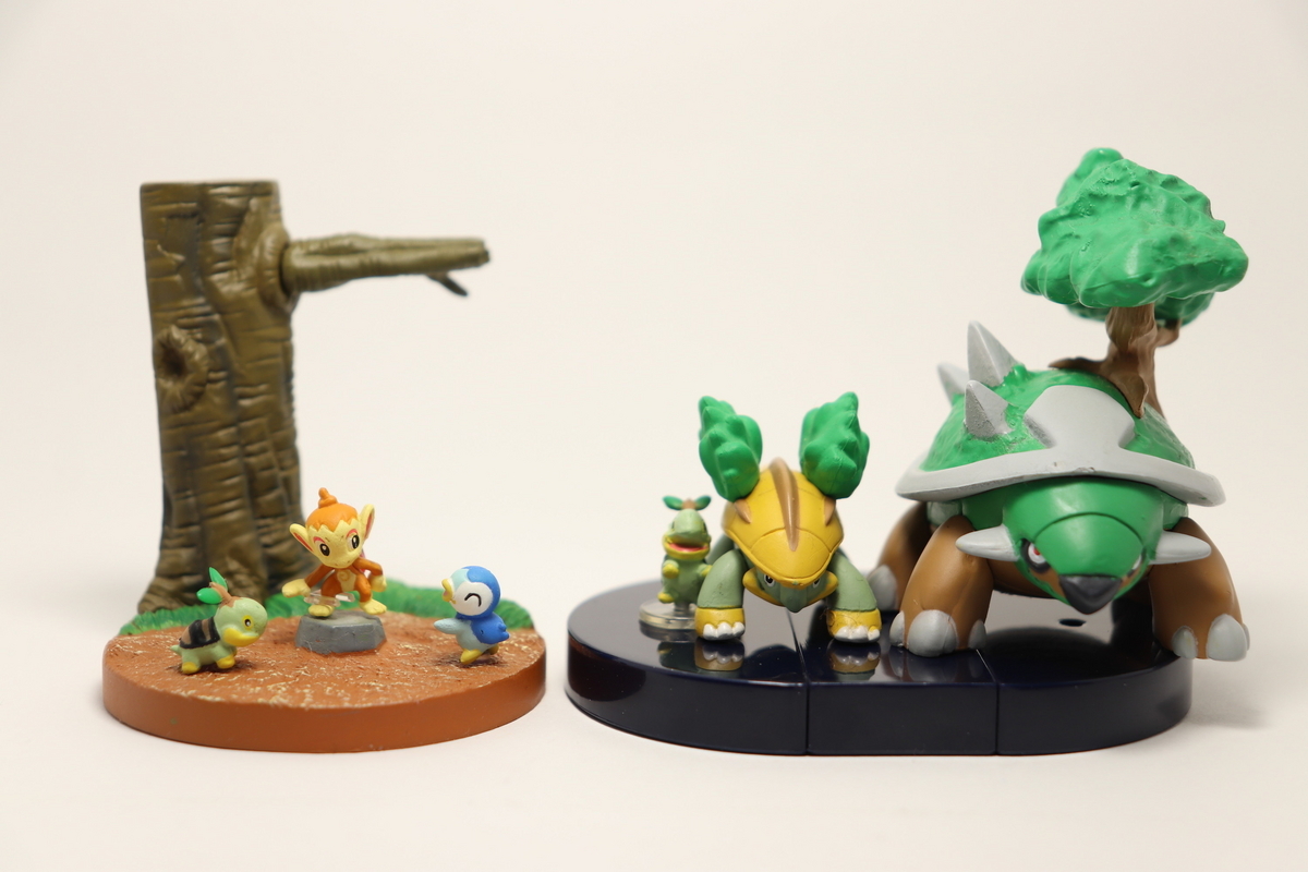 レビュー】立体ポケモン図鑑 DP 02 「CAPSULE 1 ナエトル ハヤシガメ