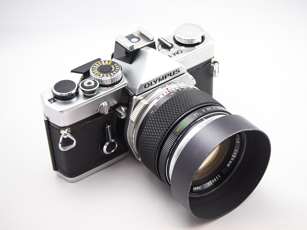 フィルムカメラのOLYMPUS OM-1＋G.ZUIKO AUTO-S 55mm F1.2を貰った