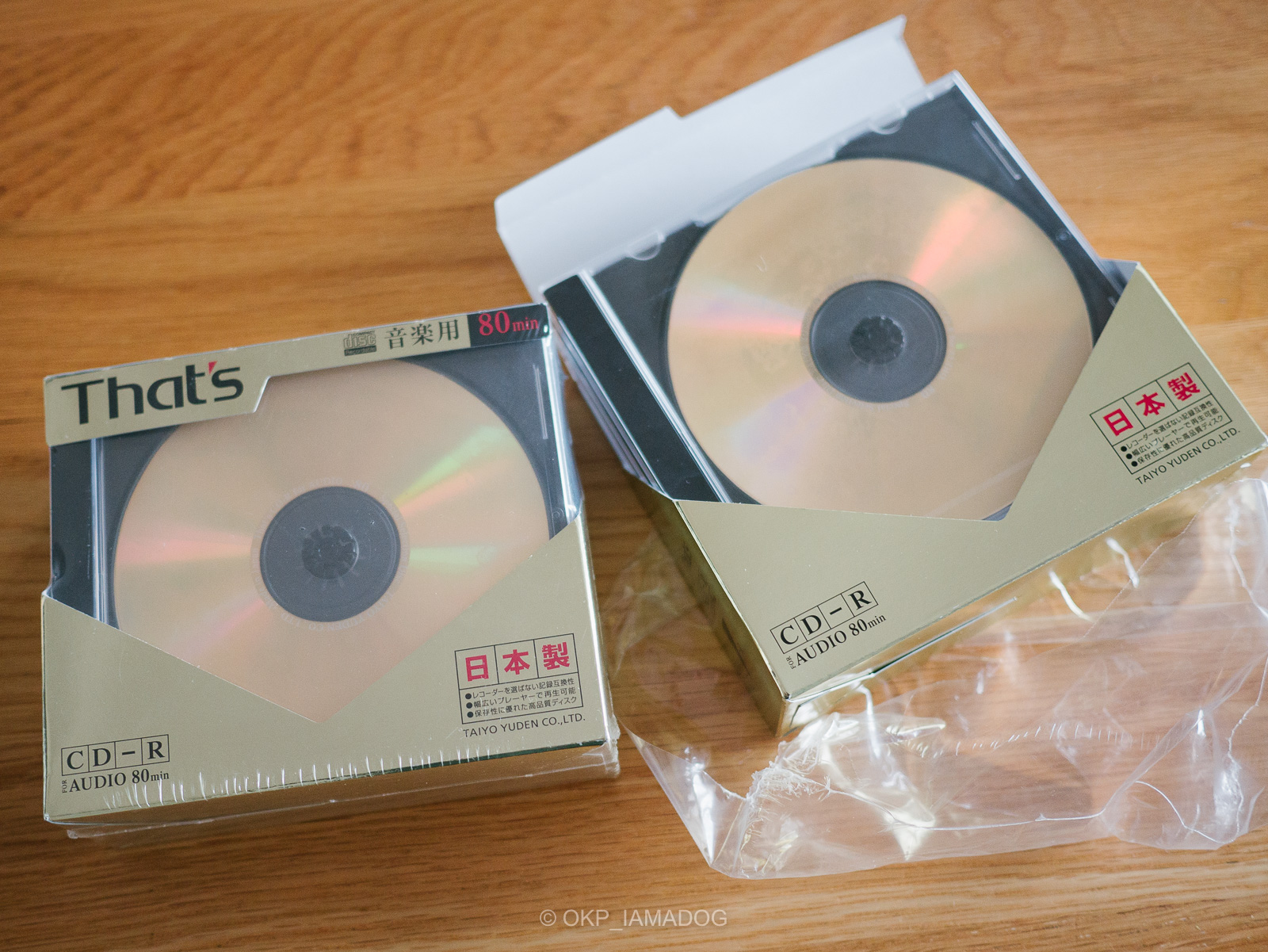 未開封だった太陽誘電 音楽用CD-Rのレーベル面に謎の模様が浮いてた