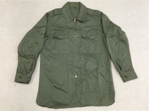 1997年製 防衛庁 官給品 旧型 陸上自衛隊 作業服上衣 OD色 希少品 1997