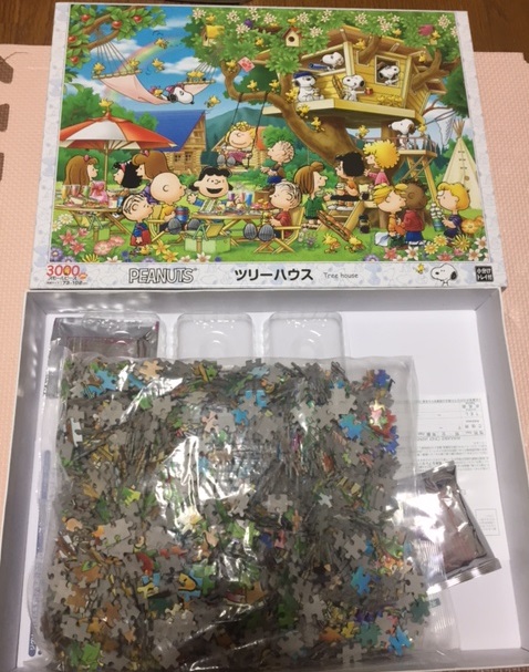 ◇ジグソーパズル◇スヌーピー 「ツリーハウス」 3000ピース完成