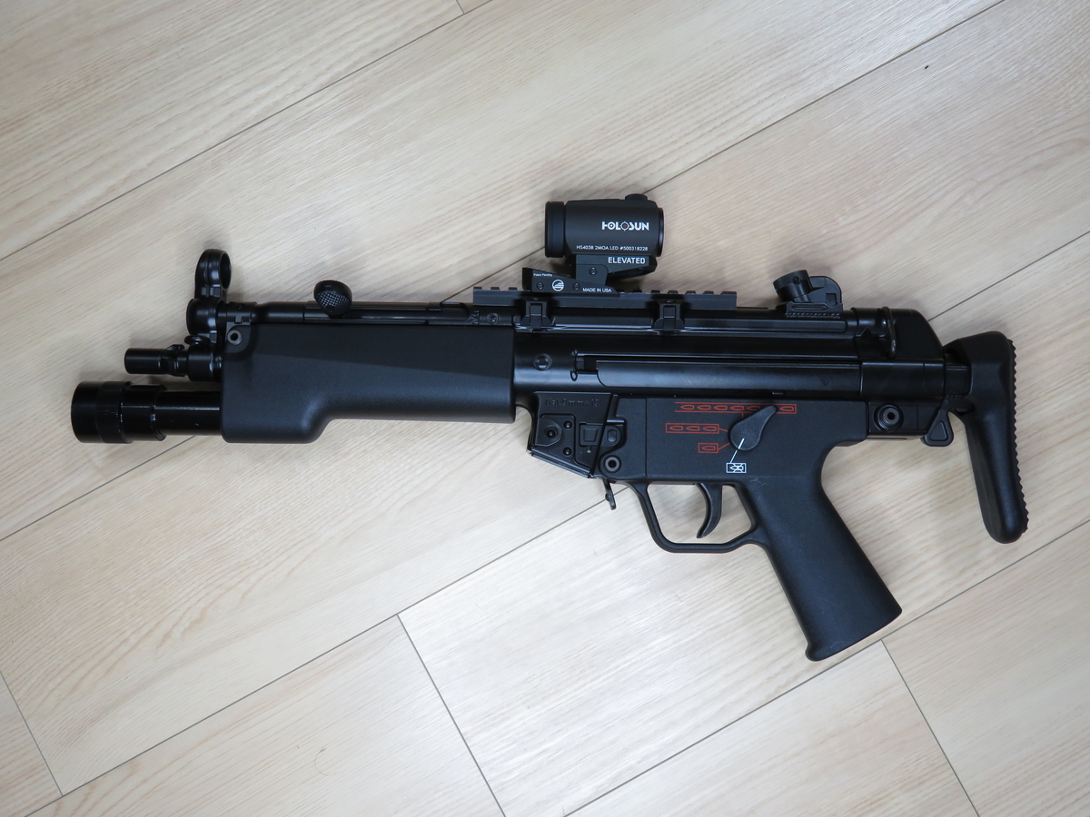 説明必読】東京マルイ MP5K ダットサイト サイレンサーほか（動作