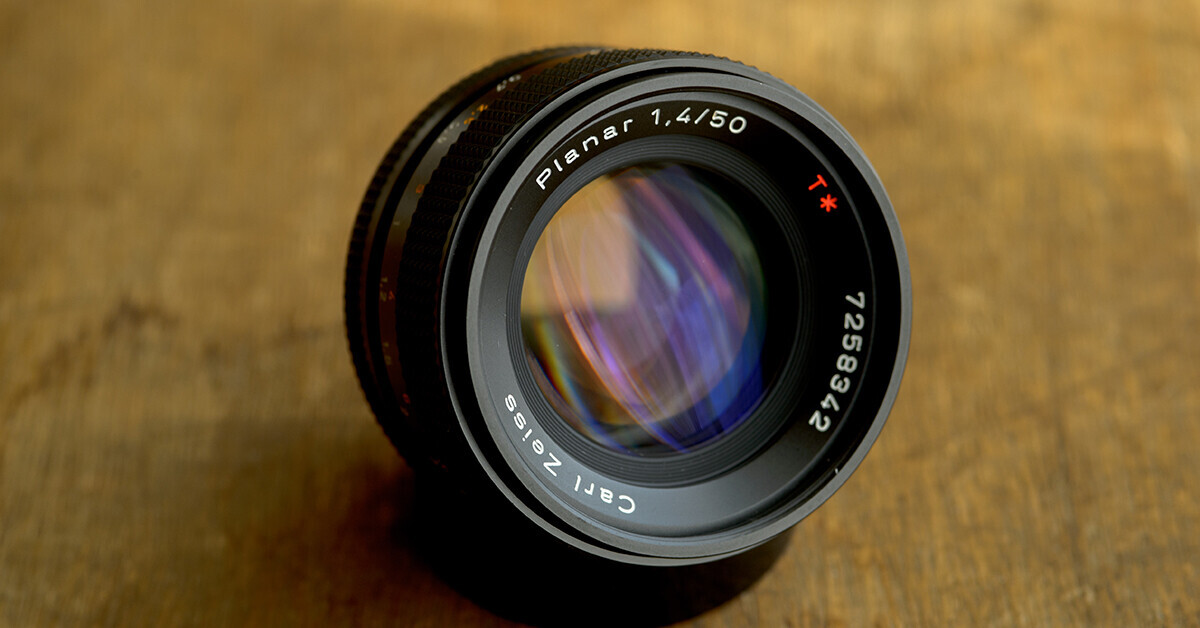 レンズ(単焦点) CONTAX Carl Zeiss Planar T* 50mm F1.4 50 銘玉】CONTAX