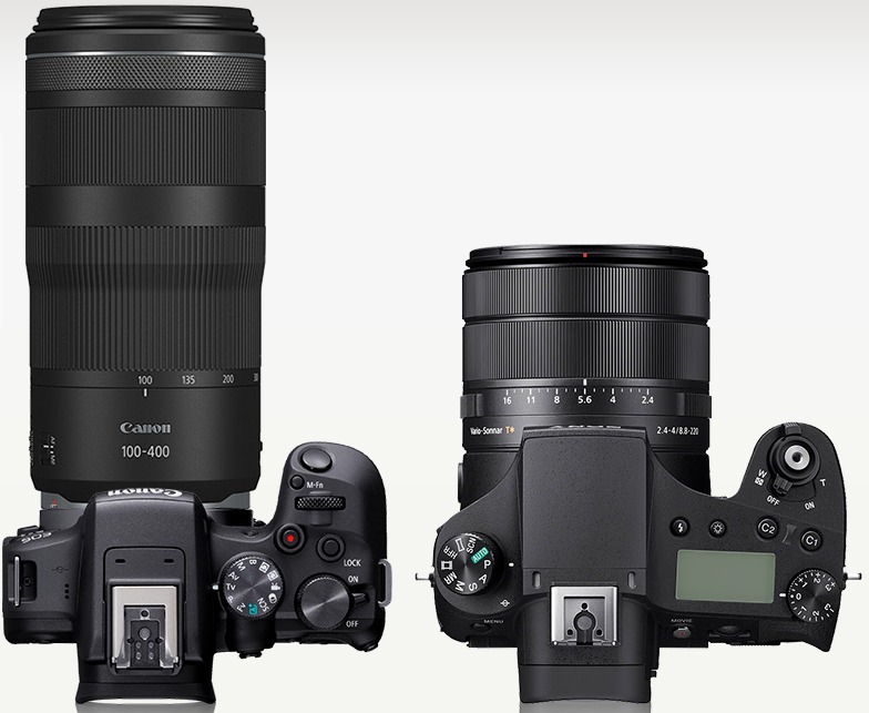 野鳥撮影カメラ候補「EOS R10＋RF100-400mm F5.6-8」「RX10M4」比較