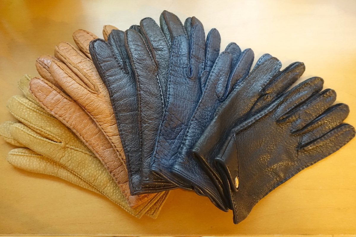 メローラ ペッカリーテラコッタ ライニングなし グローブ 革手袋
