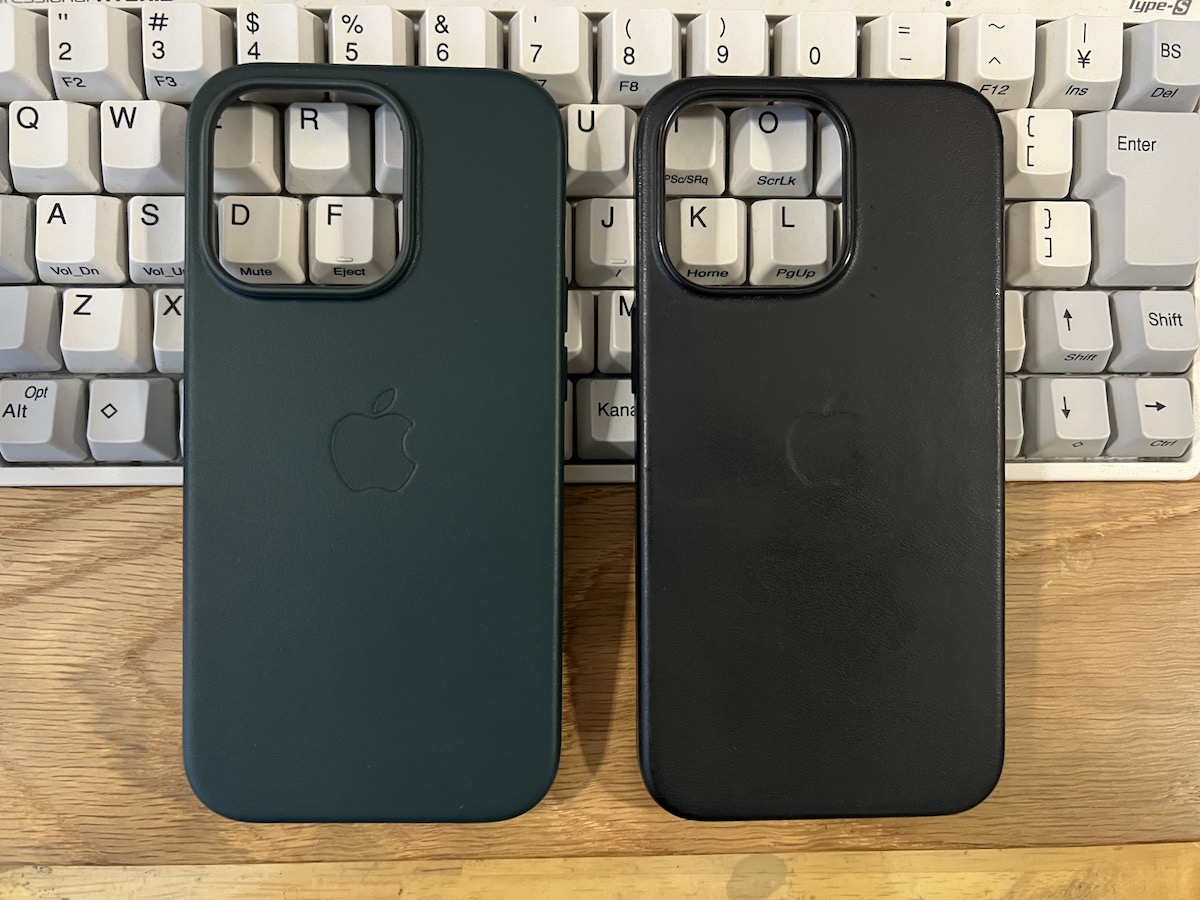 新品】純正 iPhone 13 レザーケース・セコイアグリーン① Apple 純正