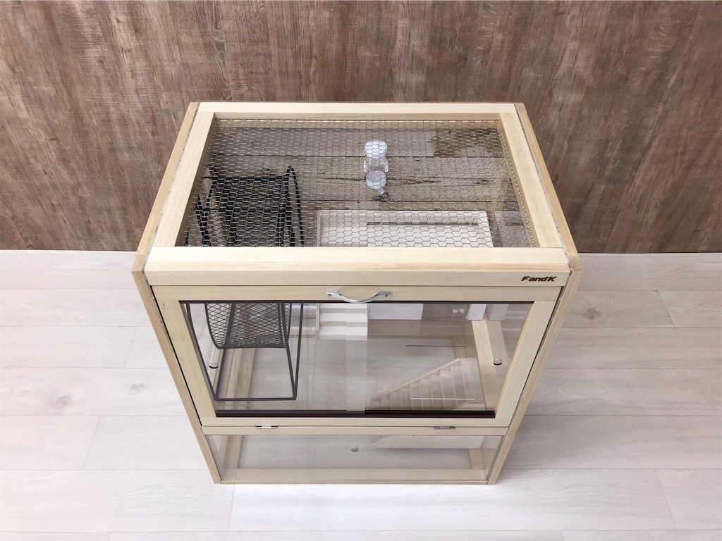 FandK爬虫類木製ケージ ハリネズミケージ 900×450×450