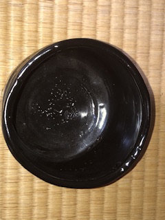 瀬戸黒茶盌加藤卓男作本物保証 国指定重要無形文化財保持者